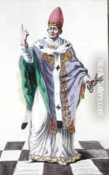 Pope Leo III 795-816 Oil Painting - Pierre Duflos