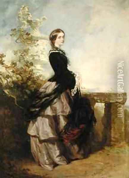 Portrait of a Lady Oil Painting - Richard Buckner