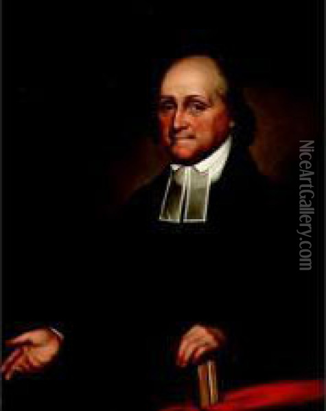 Waist-length Portrait Of Reverend Joseph Turner Oil Painting - Sarah Miriam Peale