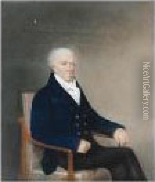 Portrait Of A Gentleman Oil Painting - Ellen Wallace Sharples