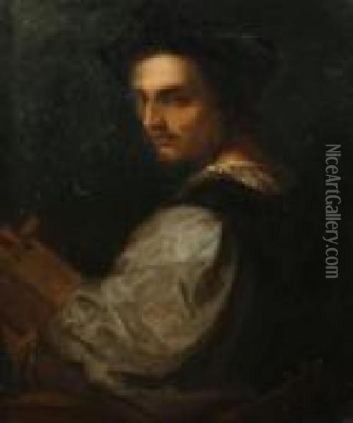 Portrait Of A Young Man Oil Painting - Andrea Del Sarto