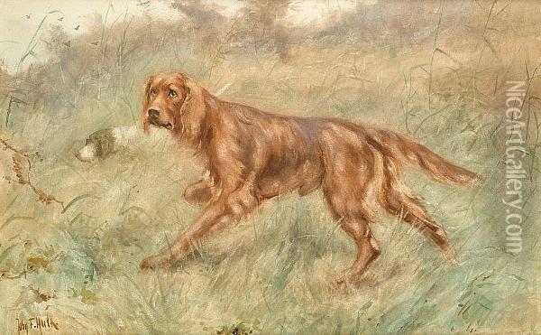 Hunting In The Undergrowth Oil Painting - John Frederick Ii Hulk