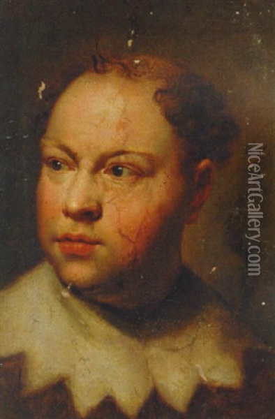 Portrait Of Father John Gahagan In Van Dyck Costume Oil Painting - Anton Raphael Mengs