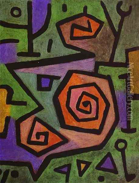 Heroic Roses Oil Painting - Paul Klee