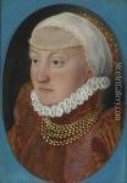 Portrait Of A Lady Oil Painting - Hans Holbein the Younger