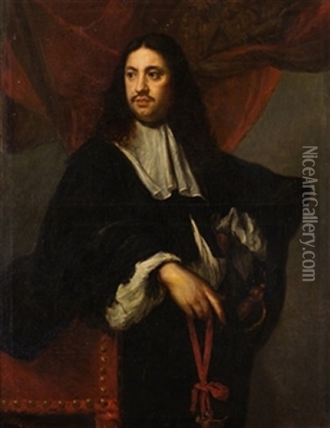 Retrato De Caballero Oil Painting - Jacob Oost the Elder