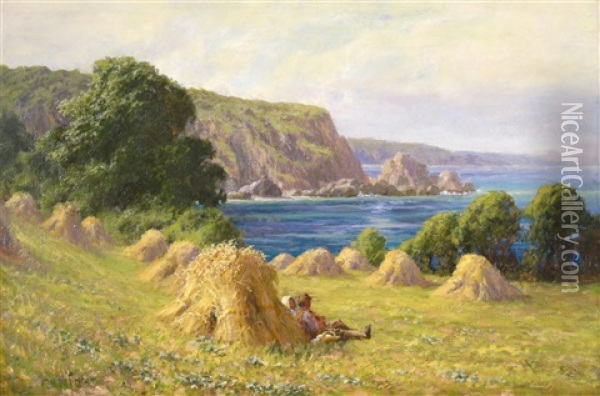 High Summer On The Coast Oil Painting - Charles Parsons Knight