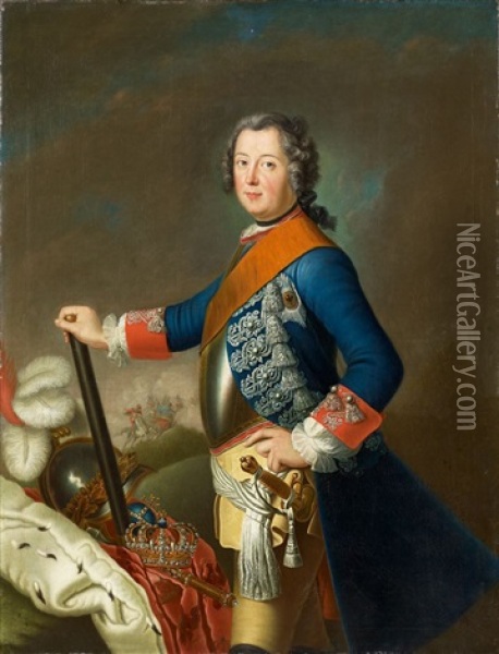 Friedrich Ii Von Preusen Als Junger Heerfuhrer Oil Painting - David Matthieu