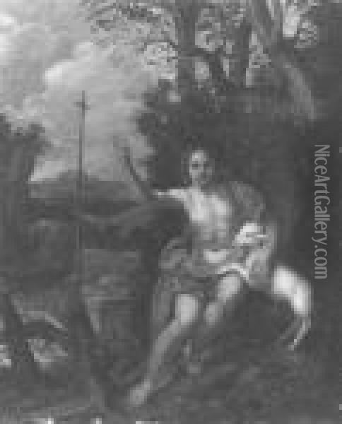 Saint John The Baptist In The Wilderness Oil Painting - Francesco Albani