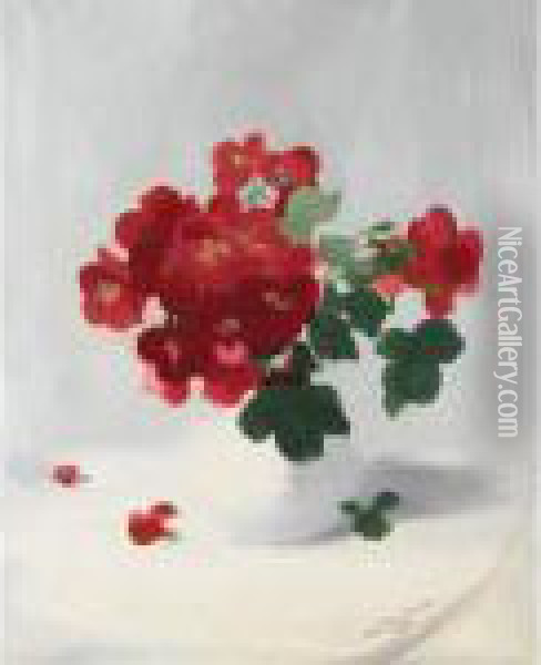 Red Roses Oil Painting - James Stuart Park