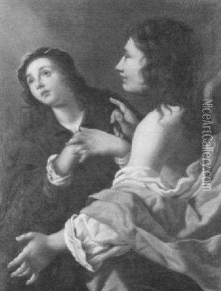 The Annunciation Oil Painting - Sigismondo Coccapani