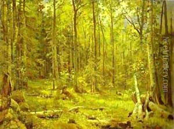 Mixed Forest Shmetsk Near Narva 1888 Oil Painting - Ivan Shishkin