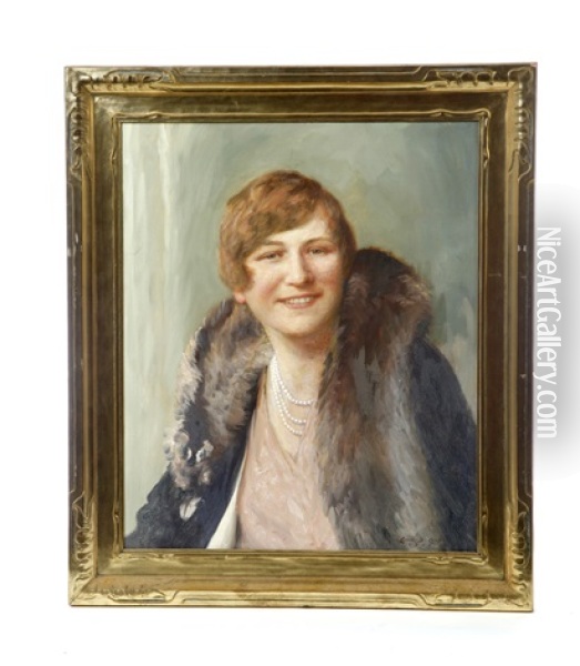 Amelia Earhart Oil Painting - Edwin Burrage Child