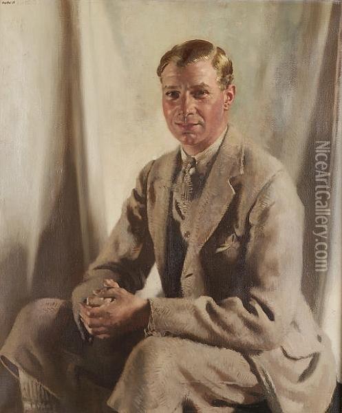 Portrait Of Lieutenant Colonel George Philippi Oil Painting - Sir William Newenham Montague Orpen