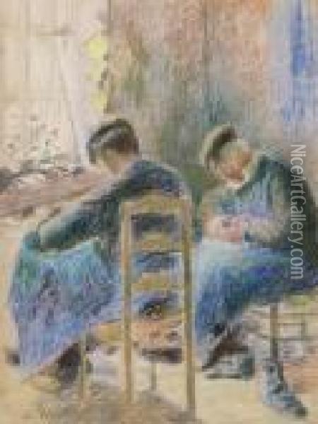 Les Cordonniers Oil Painting - Camille Pissarro