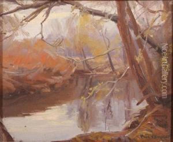 Woods In The Fall Oil Painting - Paul Turner Sargent