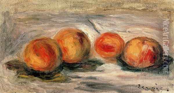Peaches Oil Painting - Pierre Auguste Renoir