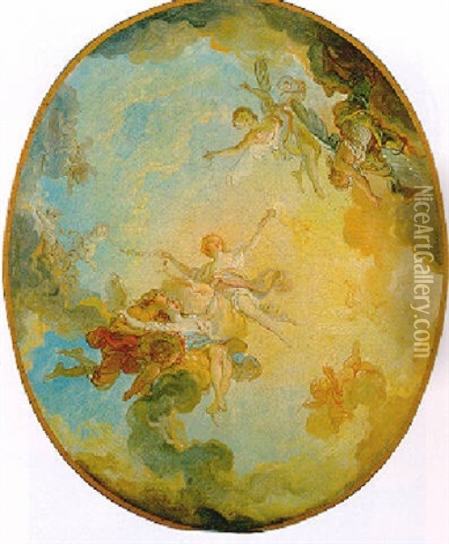 Le Triomphe De Venus Oil Painting - Jean-Honore Fragonard