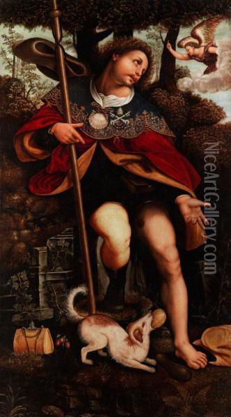 Bildnis Des Heiligen Rochus Oil Painting - Cesare da Sesto