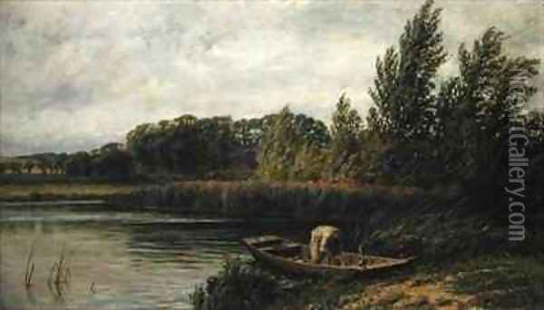 Windy day on the Thames Oil Painting - Walter Field