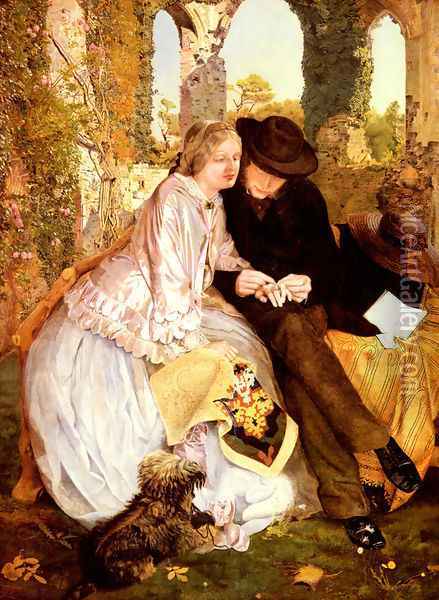 The Measure for the Wedding Ring Oil Painting - Michael Frederick Halliday
