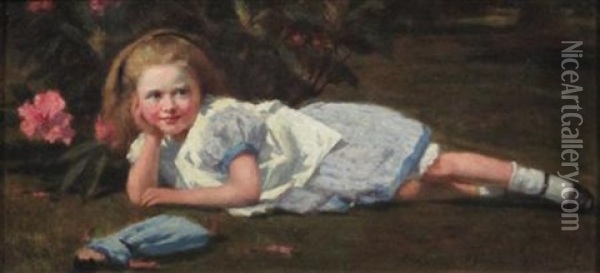 Alice Oil Painting - John Robertson Reid