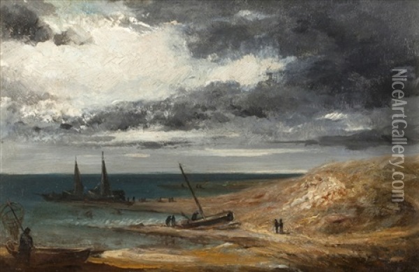 Marine Oil Painting - Georges Michel