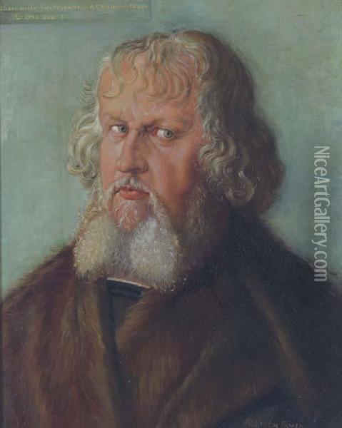 Portrait Of Hieronymus Holzschuher Oil Painting - Albrecht Durer