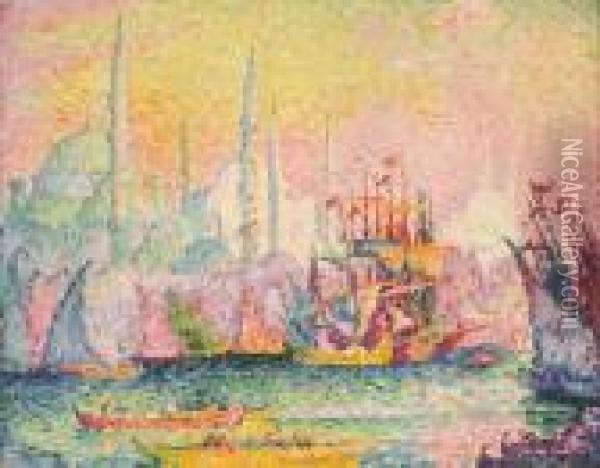 Constantinople (corne D'or) Oil Painting - Paul Signac