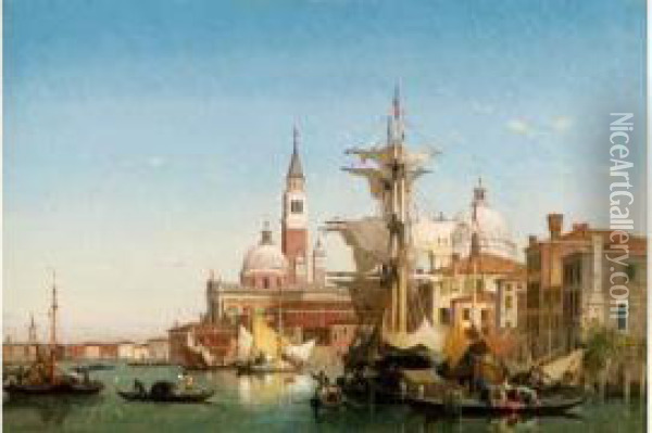 Lagune A Saint-georges, Venise Oil Painting - Fabius Germain Brest