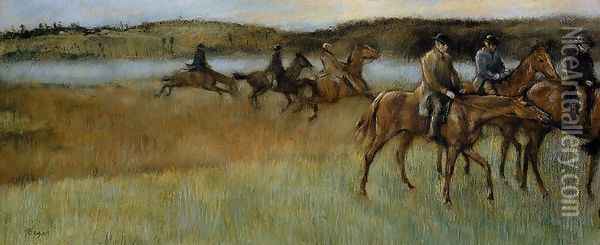 The Trainers Oil Painting - Edgar Degas