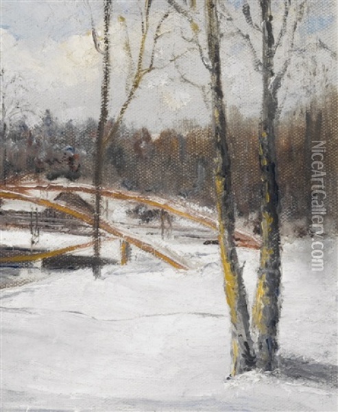Noank, Connecticut Oil Painting - Paul Bernard King