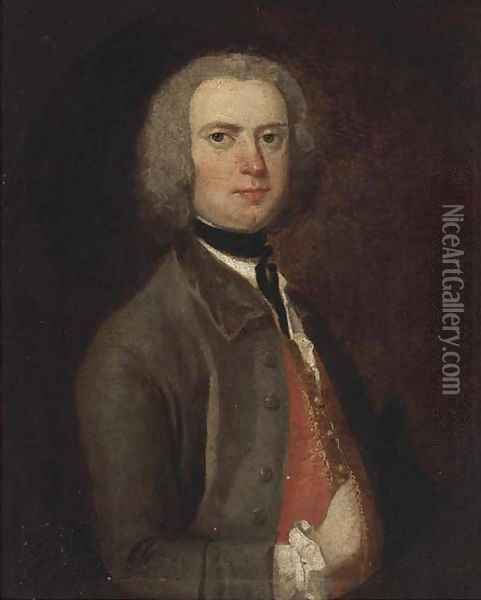 Portrait of a gentleman Oil Painting - Richard Wilson