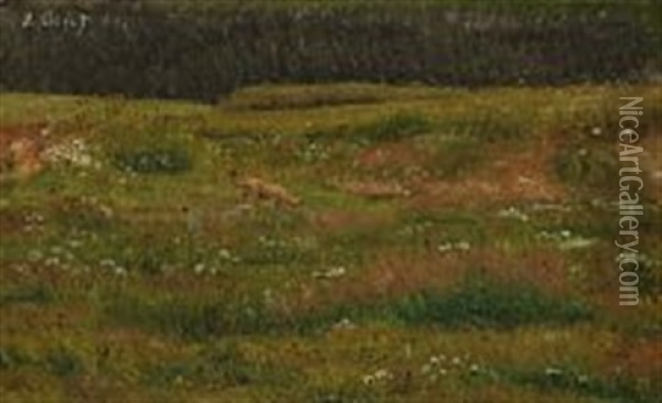 Flowers On A Meadow Oil Painting - Vilhelm Peter Karl Kyhn