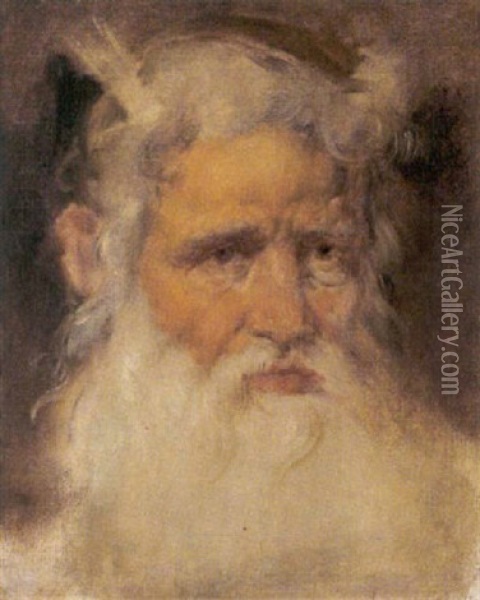 Moses Oil Painting - Hans Canon