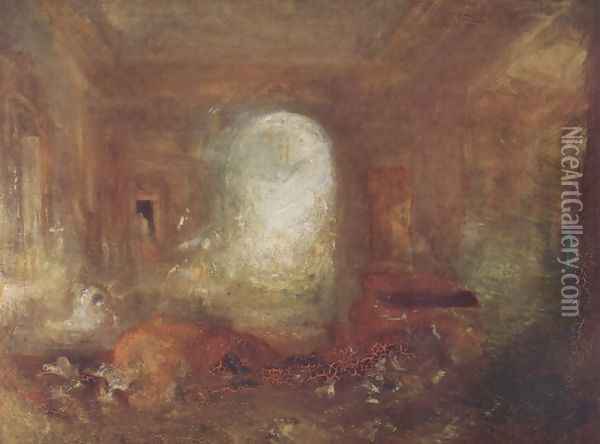 Interieur in the Petworth House Oil Painting - Joseph Mallord William Turner