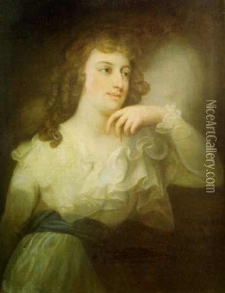 Portrait De La Duchess Pauline De Wurtemberg, Nee Princesse De Metternich Oil Painting - Giuseppe (Josef) Grassi