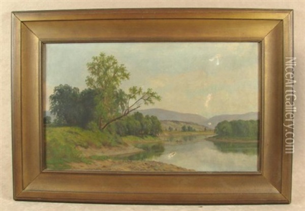 Wyoming Valley Penn Oil Painting - George E. Candee