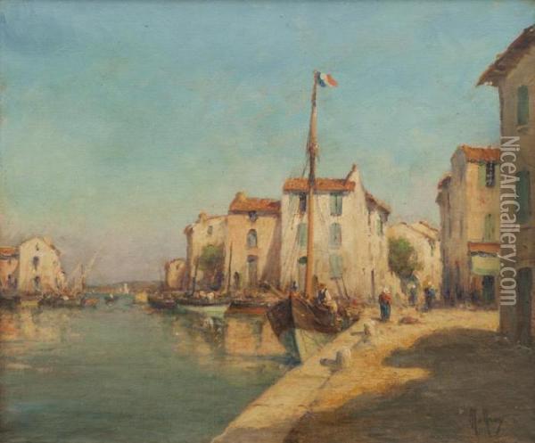 Le Port De Saint-chamas Oil Painting - Henri Malfroy