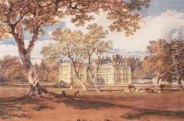 Towneley Hall, c.1798 Oil Painting - Joseph Mallord William Turner