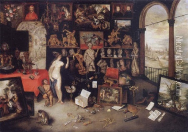 Allegorie De La Fortune Oil Painting - Jan van Kessel the Elder