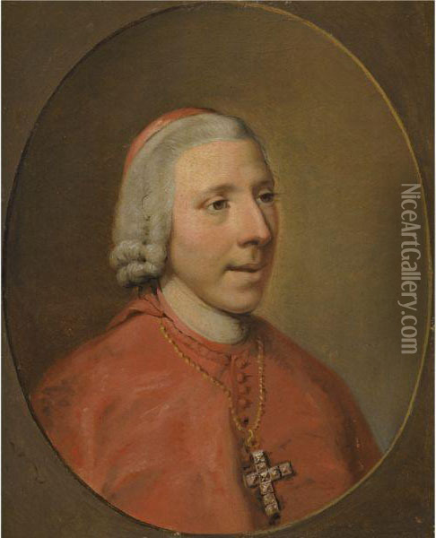 Henry Benedict Stuart, Cardinal York (1725-1807) Oil Painting - Hugh Douglas Hamilton