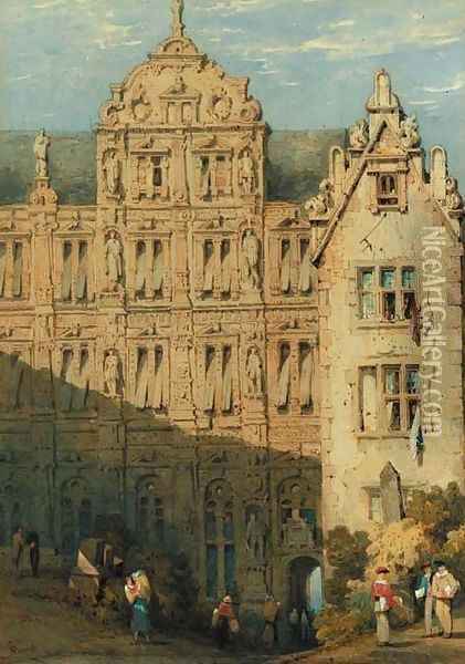 Heidelberg Oil Painting - Samuel Prout