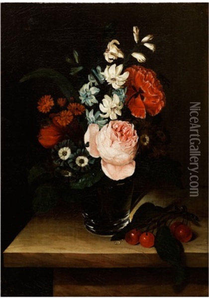 Blumenstilleben Oil Painting - Caroline Friederike Friedrich