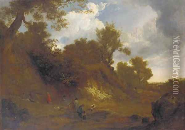 The gypsy's corner Oil Painting - Joseph William Allen