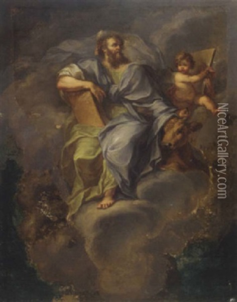 Saint Luke Oil Painting - Tommaso Conca