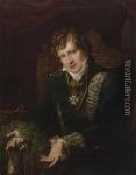 Prinz Johann Von Sachsen Oil Painting - Carl Christian Vogel von Vogelstein