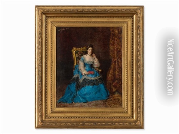 Duchess Marie Pauline Oil Painting - Cesare Auguste Detti