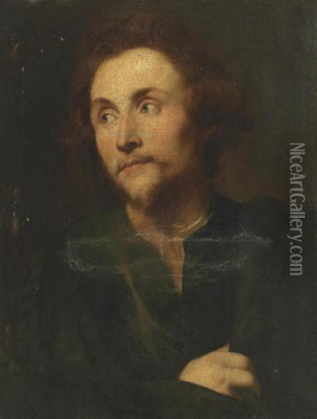 Head Study Of A Man Oil Painting - Sir Anthony Van Dyck