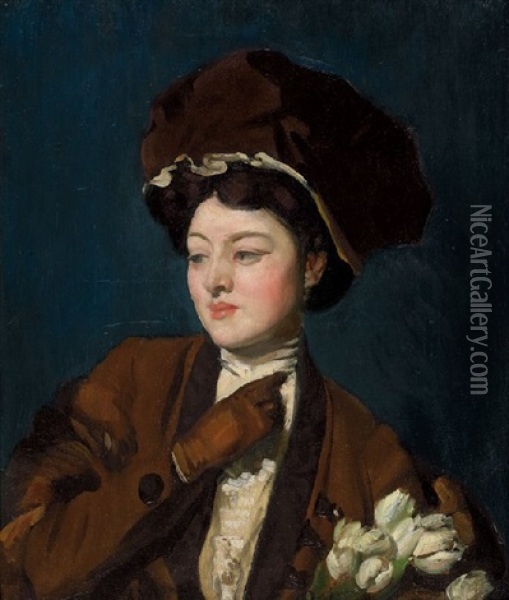 Priscilla Oil Painting - George Washington Lambert